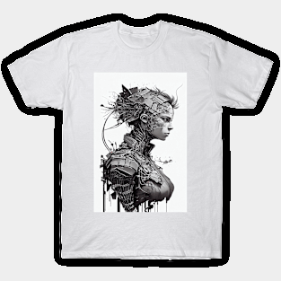 A Cyberpunk Humanoid Robot T-Shirt